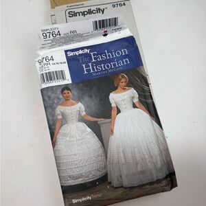 Simplicity #9764 Historical Petticoat Pattern Uncut Factory Folded